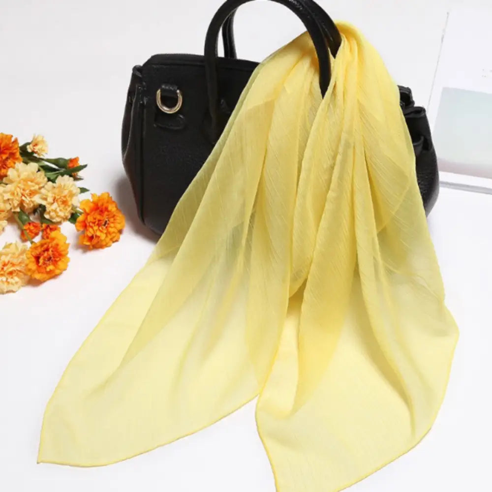 Foulard jaune - 65 * 65 cm