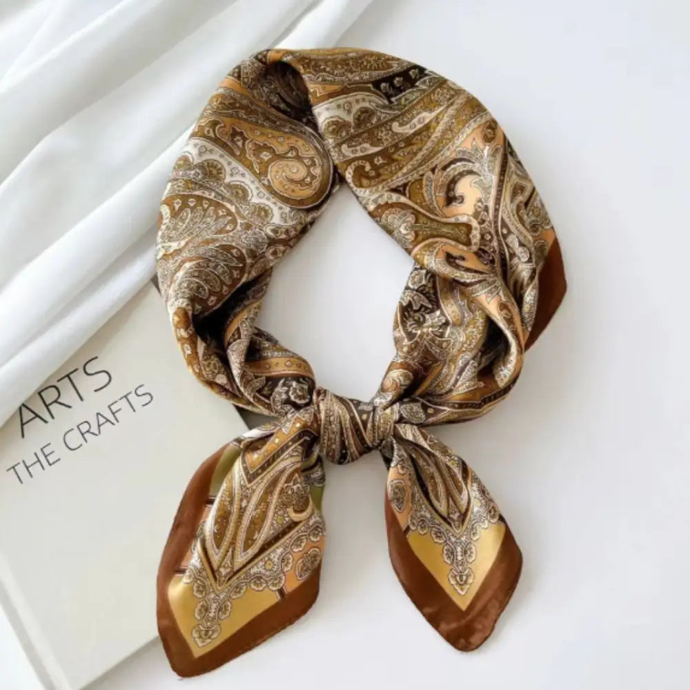 foulard marron