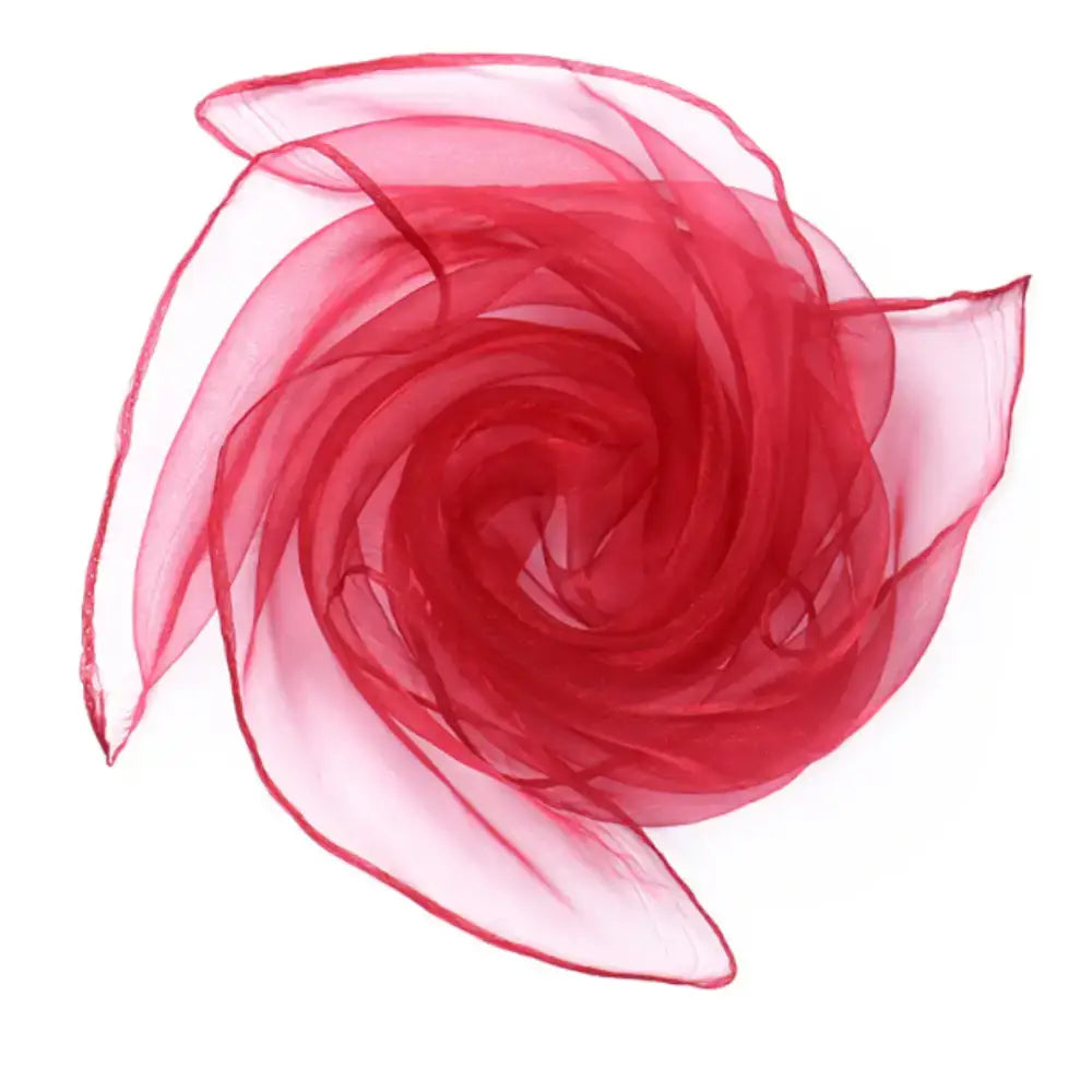 Foulard en mousseline - Rouge vin / 60 * 60 cm