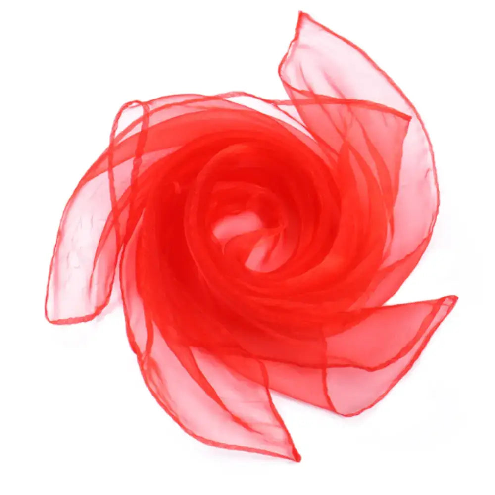 Foulard en mousseline - Rouge / 60 * 60 cm