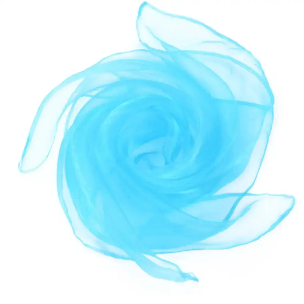 Foulard en mousseline - Bleu ciel / 60 * 60 cm