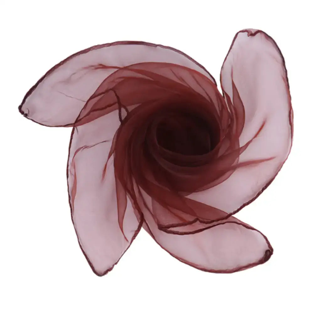 Foulard en mousseline - Brun / 60 * 60 cm