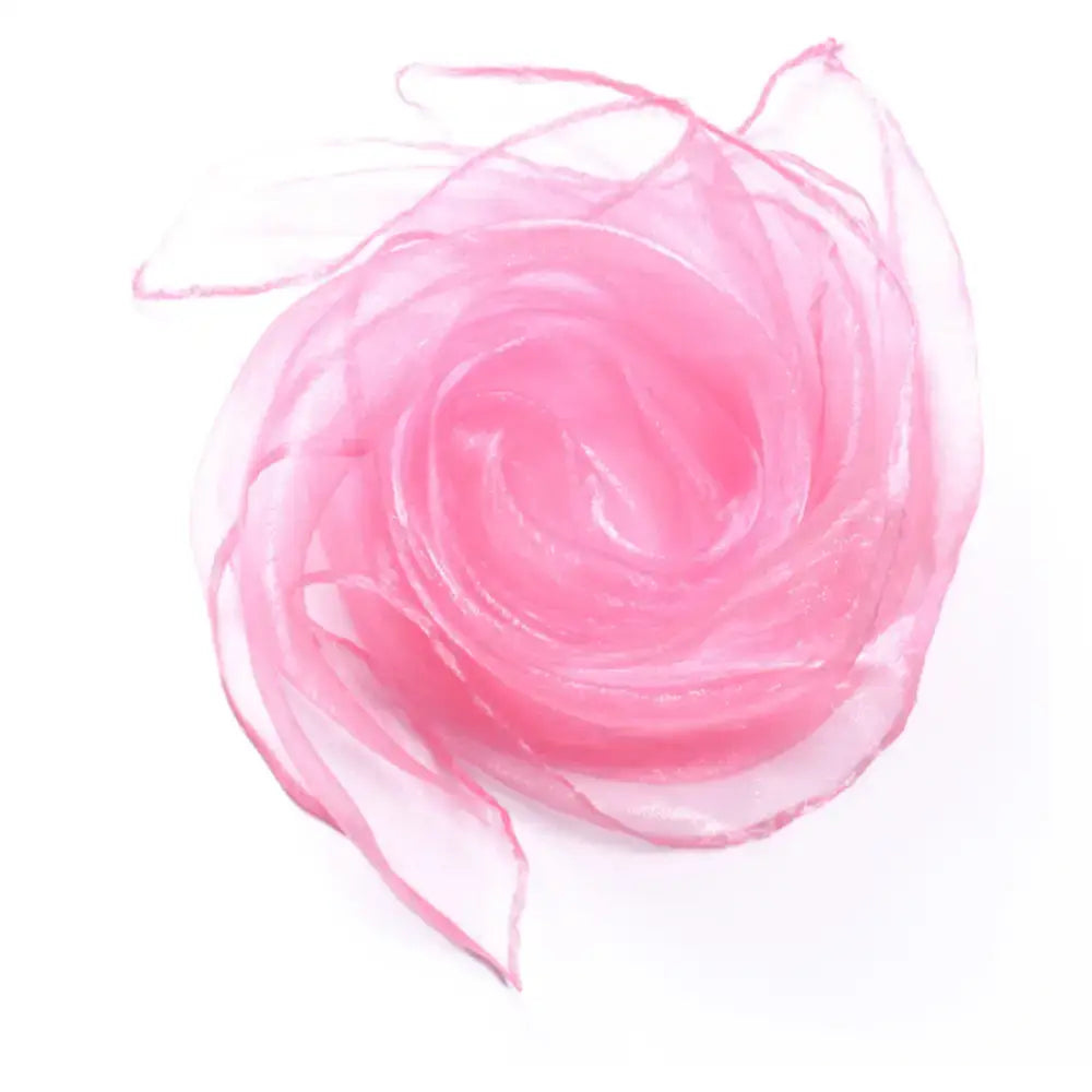 Foulard en mousseline - Rose / 60 * 60 cm