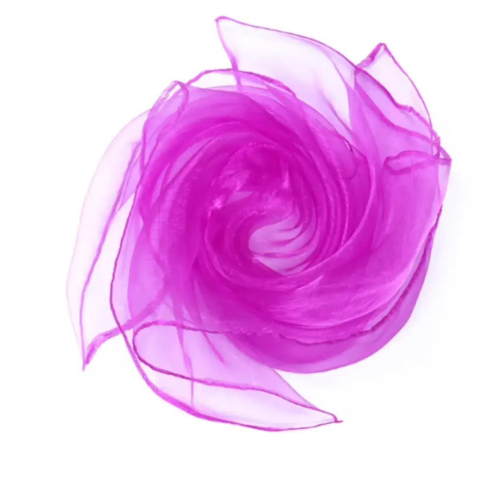 Foulard en mousseline - Rouge prune / 60 * 60 cm