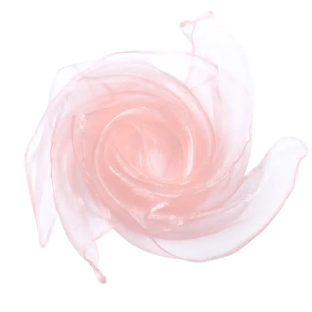 Foulard en mousseline - Rose pêche / 60 * 60 cm