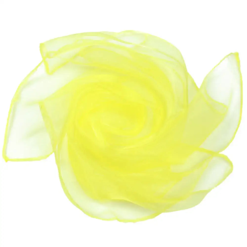 Foulard en mousseline - Jaune / 60 * 60 cm