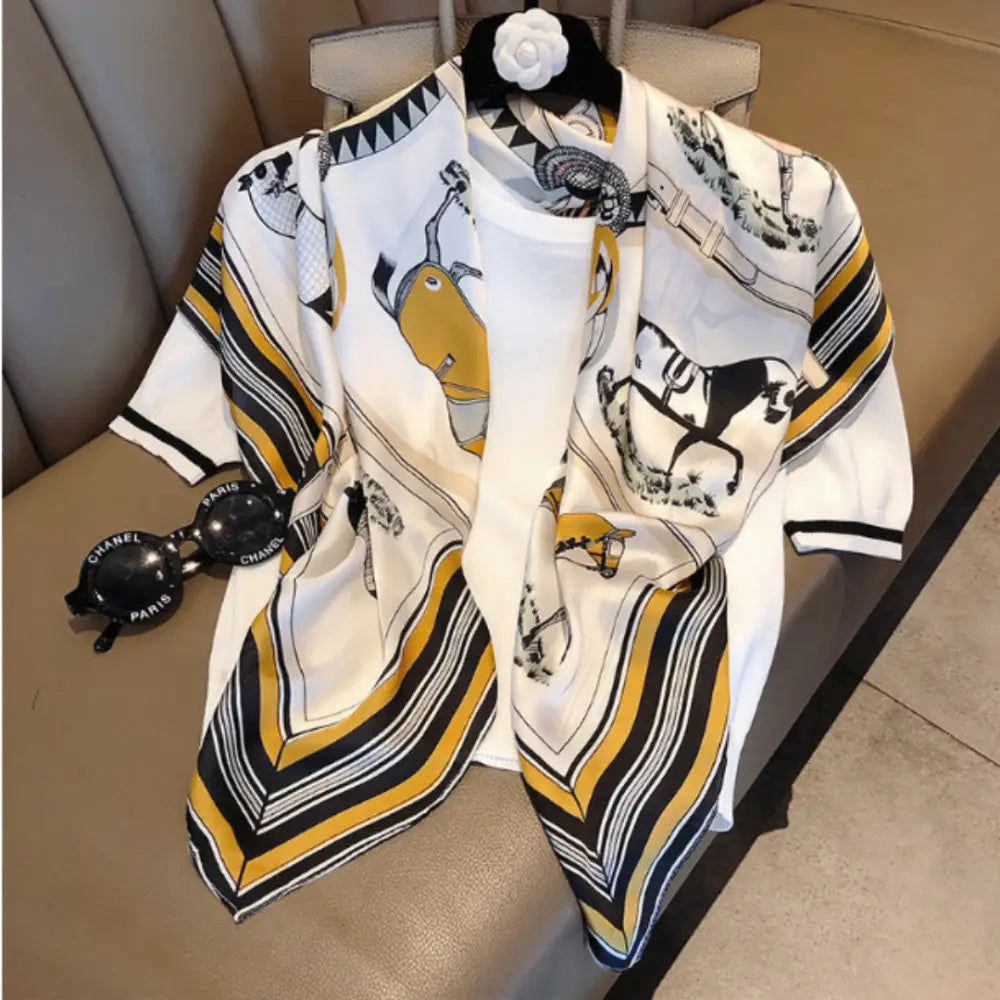 Foulard soie luxe