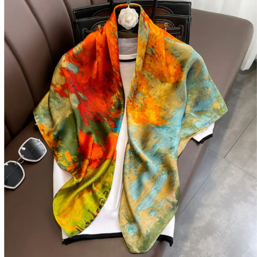 Foulard soie luxe