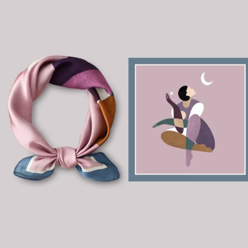 Petit foulard femme - Homme + demi-lune
