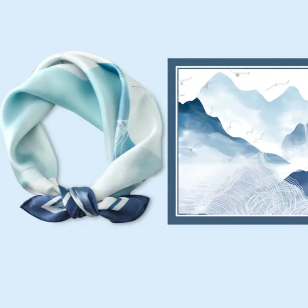 Petit foulard femme - Montagne