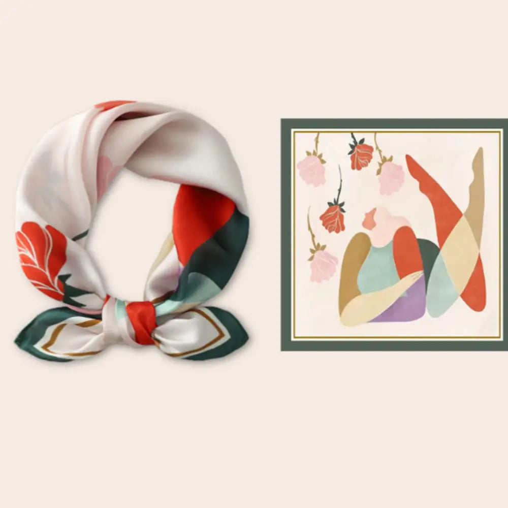 Petit foulard femme - Rose + femme
