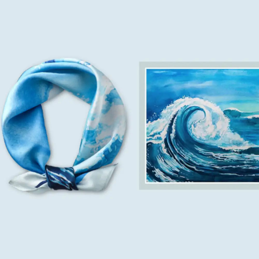 Petit foulard femme - Vague