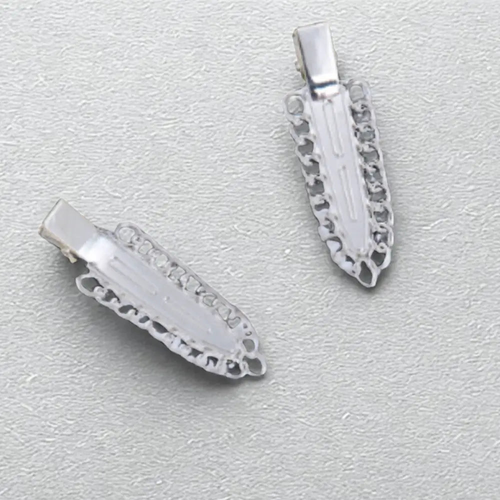 Petites pinces à cheveux - Chaine en alliage / Argenté