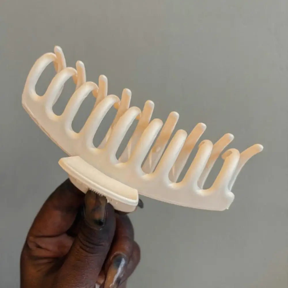 Pince cheveux epais - Ovale / Beige