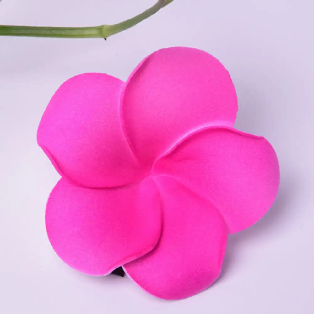 Pince cheveux fleur tahiti - Fushia / 4 CM