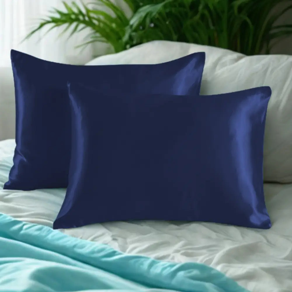 Taie d’oreiller bleu nuit