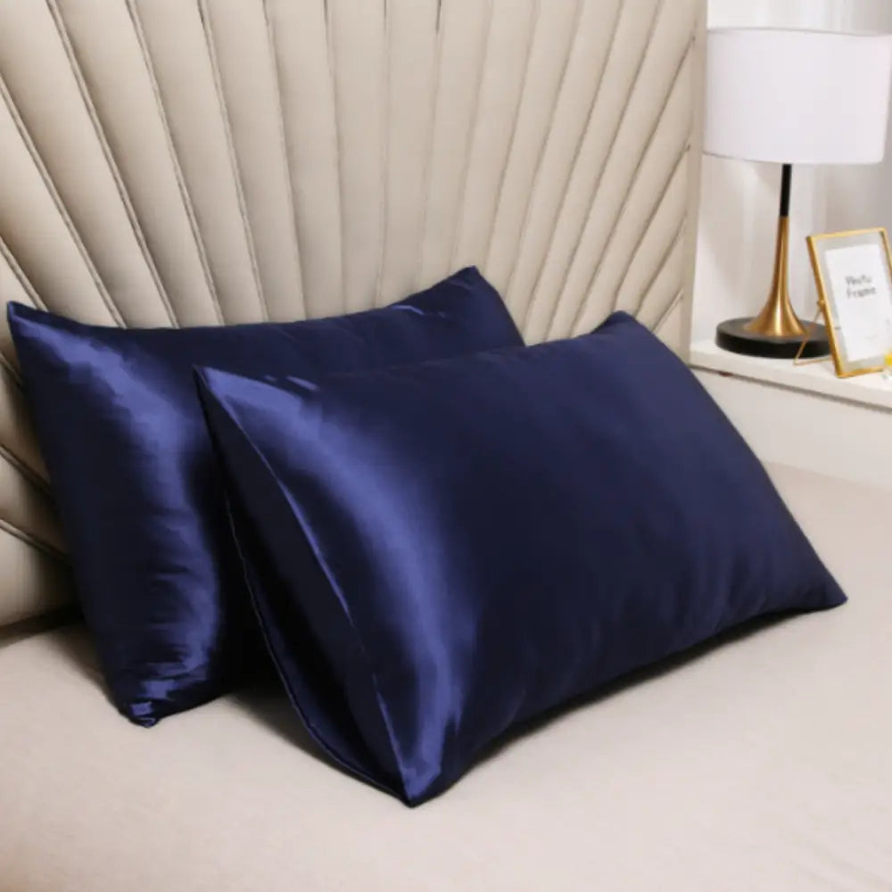 Taie d’oreiller bleu nuit