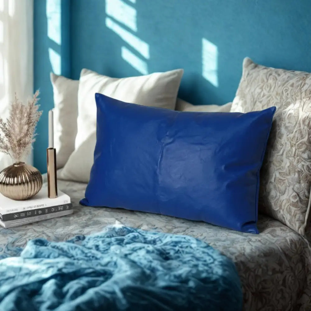 Taie d’oreiller bleu nuit
