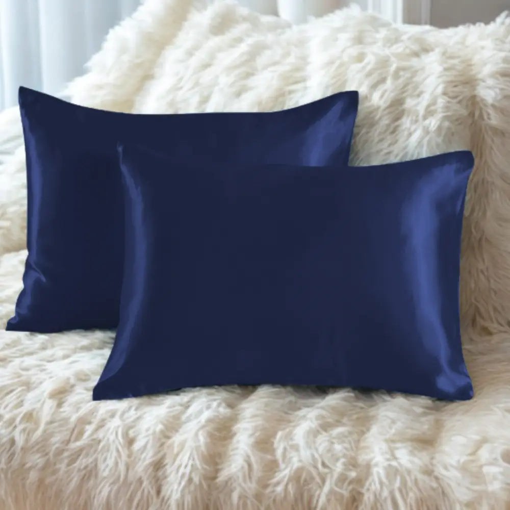 Taie d’oreiller bleu nuit