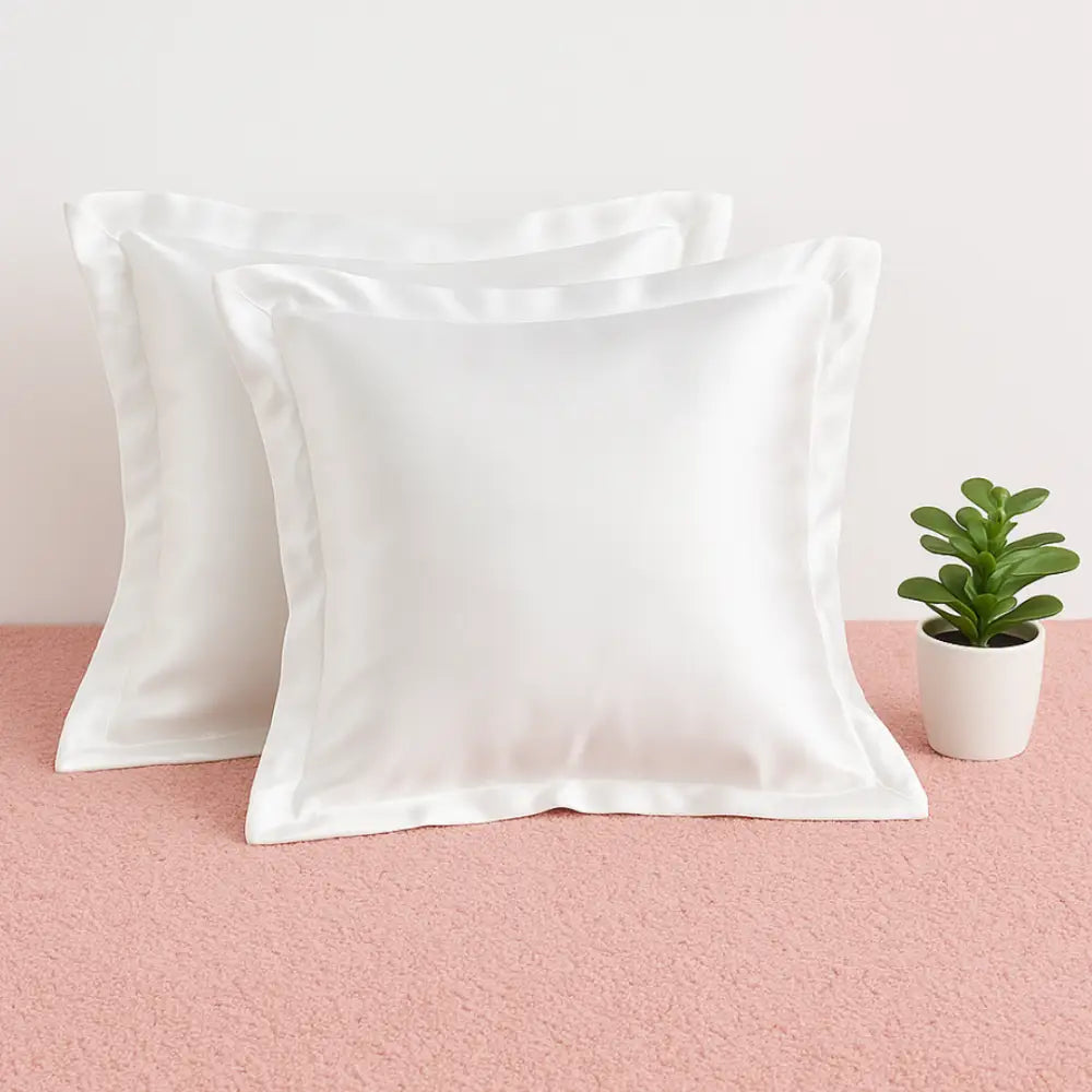 Taie d’oreiller carré blanc - 50 - 50 cm