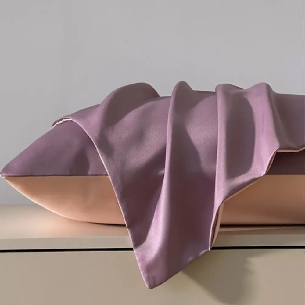 Taie d’oreiller cheveux bouclés - Violet + rose