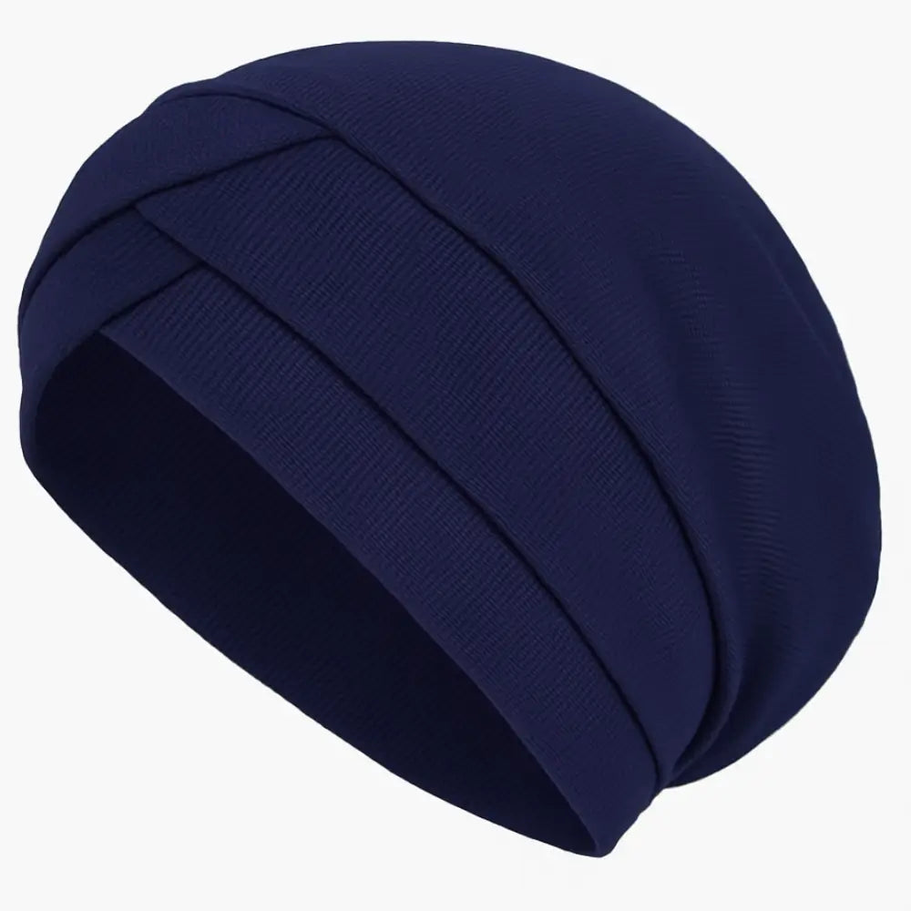 Bandeau cheveux femme cancer - Bleu marine