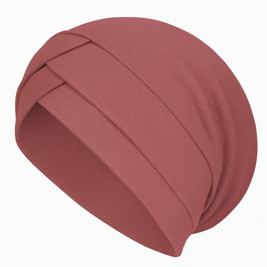 Bandeau cheveux femme cancer - Bois de rose