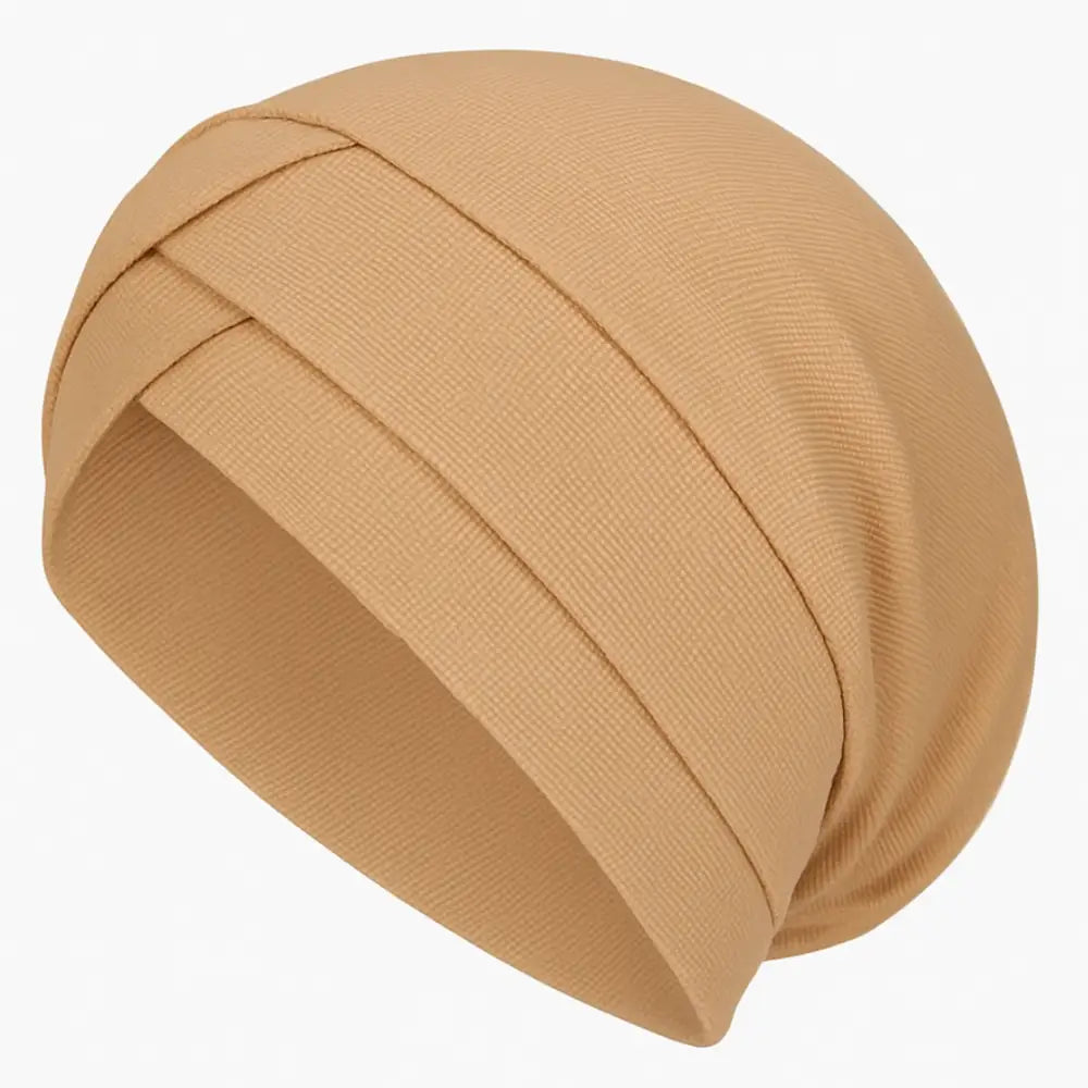 Bandeau cheveux femme cancer - Marron clair