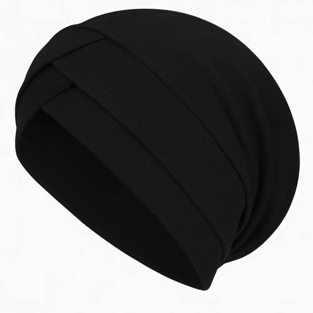 Bandeau cheveux femme cancer - Noir