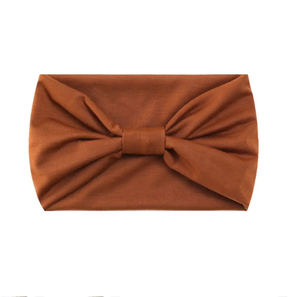 Bandeau cheveux large - Brun foncé