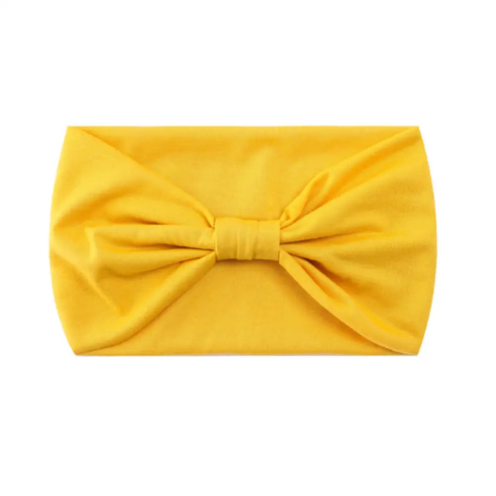 Bandeau cheveux large - Jaune