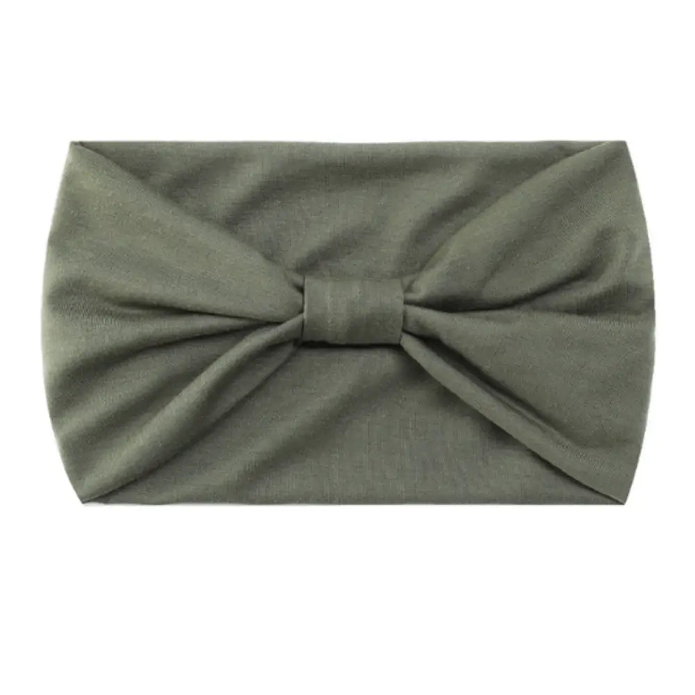 Bandeau cheveux large - Vert armé