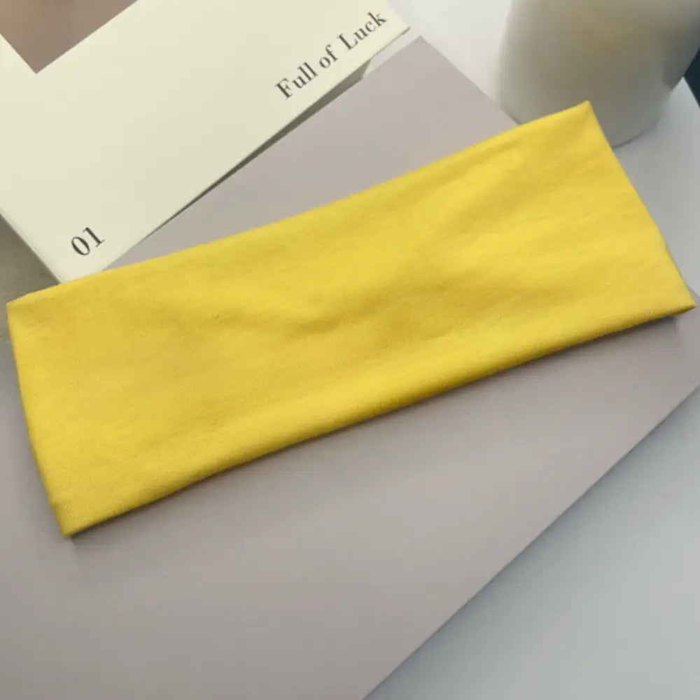Bandeau elastique pour cheveux - Jaune