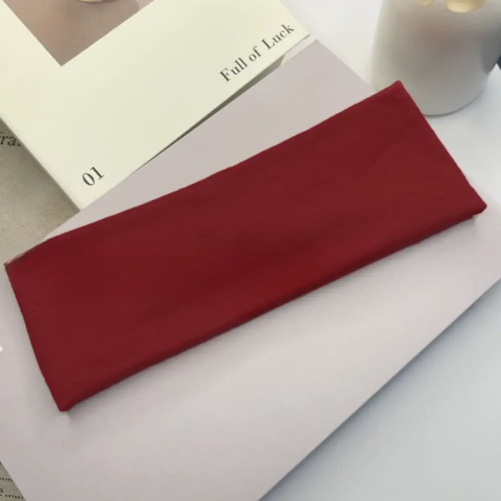 Bandeau elastique pour cheveux - Rouge vin