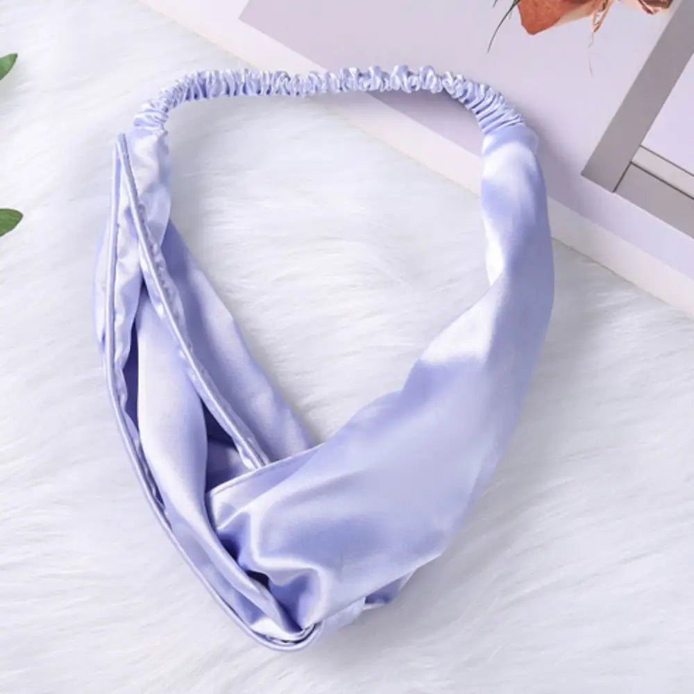 Bandeau en soie - Mauve