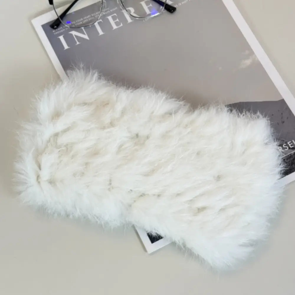 Bandeau fourrure - Blanc