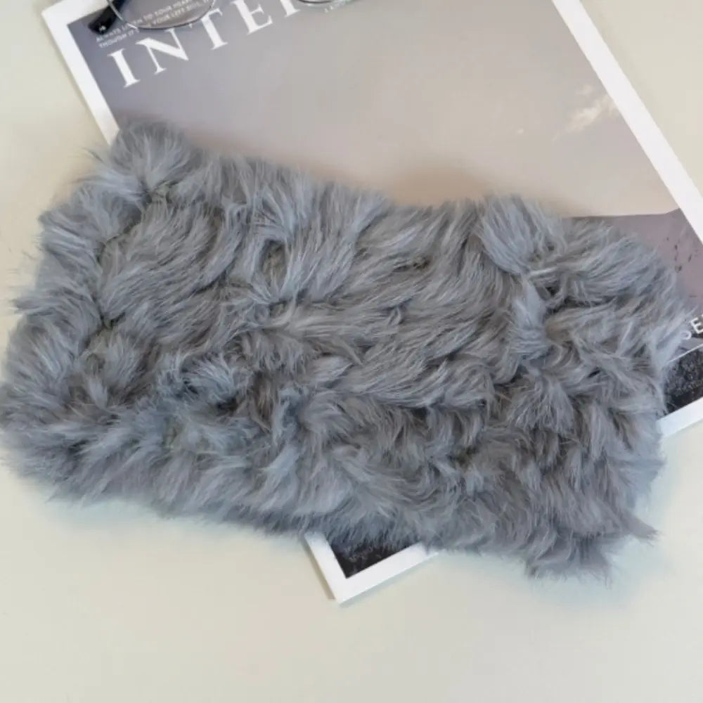 Bandeau fourrure - Gris