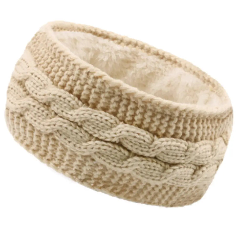Bandeau hiver femme - Beige