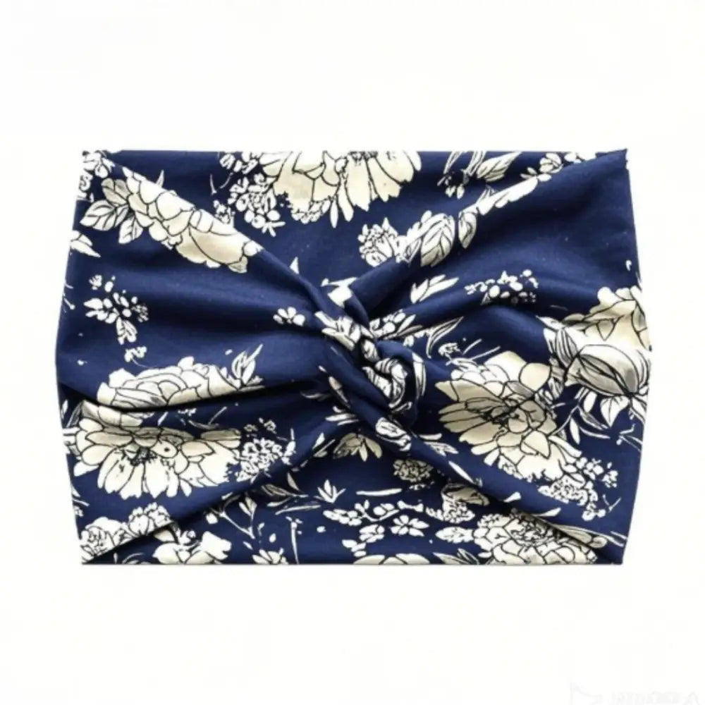 Bandeau pour cheveux afro - Bleu marine