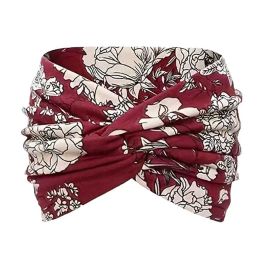 Bandeau pour cheveux afro - Bordeaux