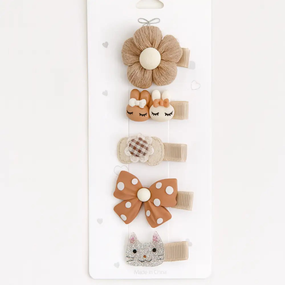 Barrette anti glisse bébé - Marron