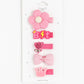 Barrette anti glisse bébé - Rose + fushia