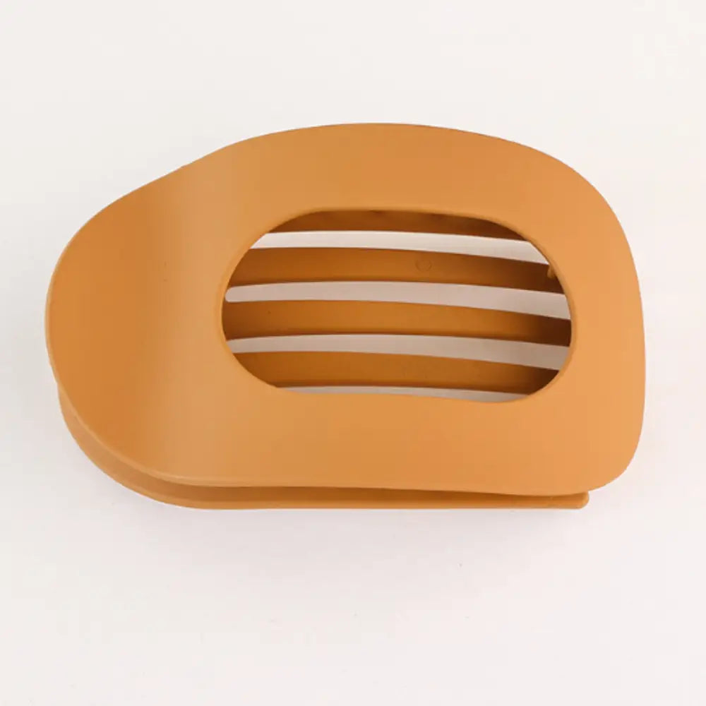 Barrette cheveux bouclés - Matte / Jaune moutarde