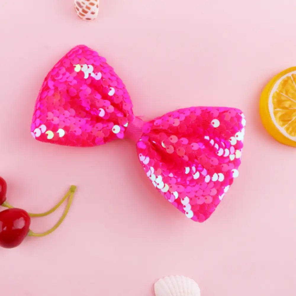 Barrette cheveux ecaille - Fushia