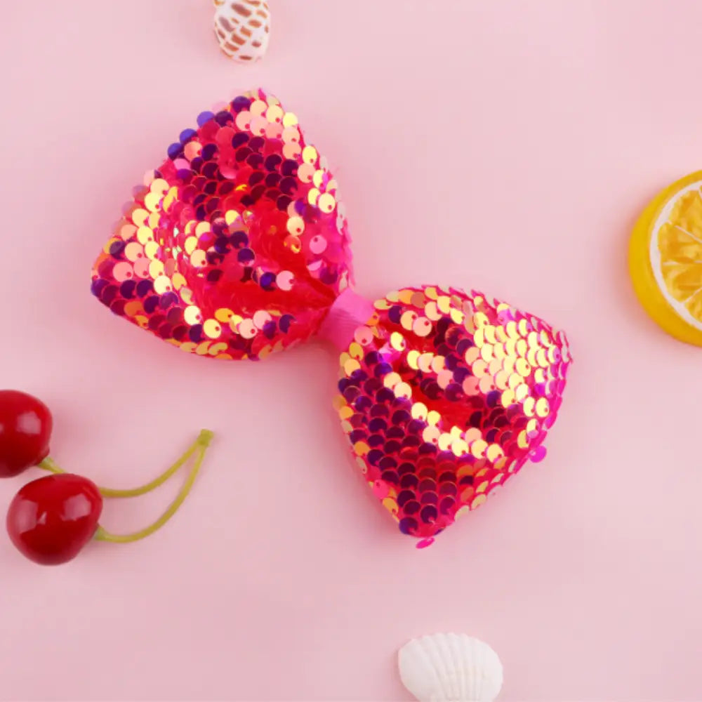 Barrette cheveux ecaille - Rouge