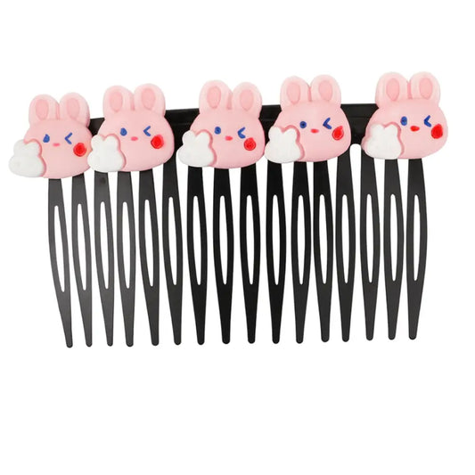 Barrette cheveux fille anti-glisse - Lapin / Rose