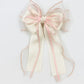 Barrette cheveux haut de gamme - Beige + bordure rose