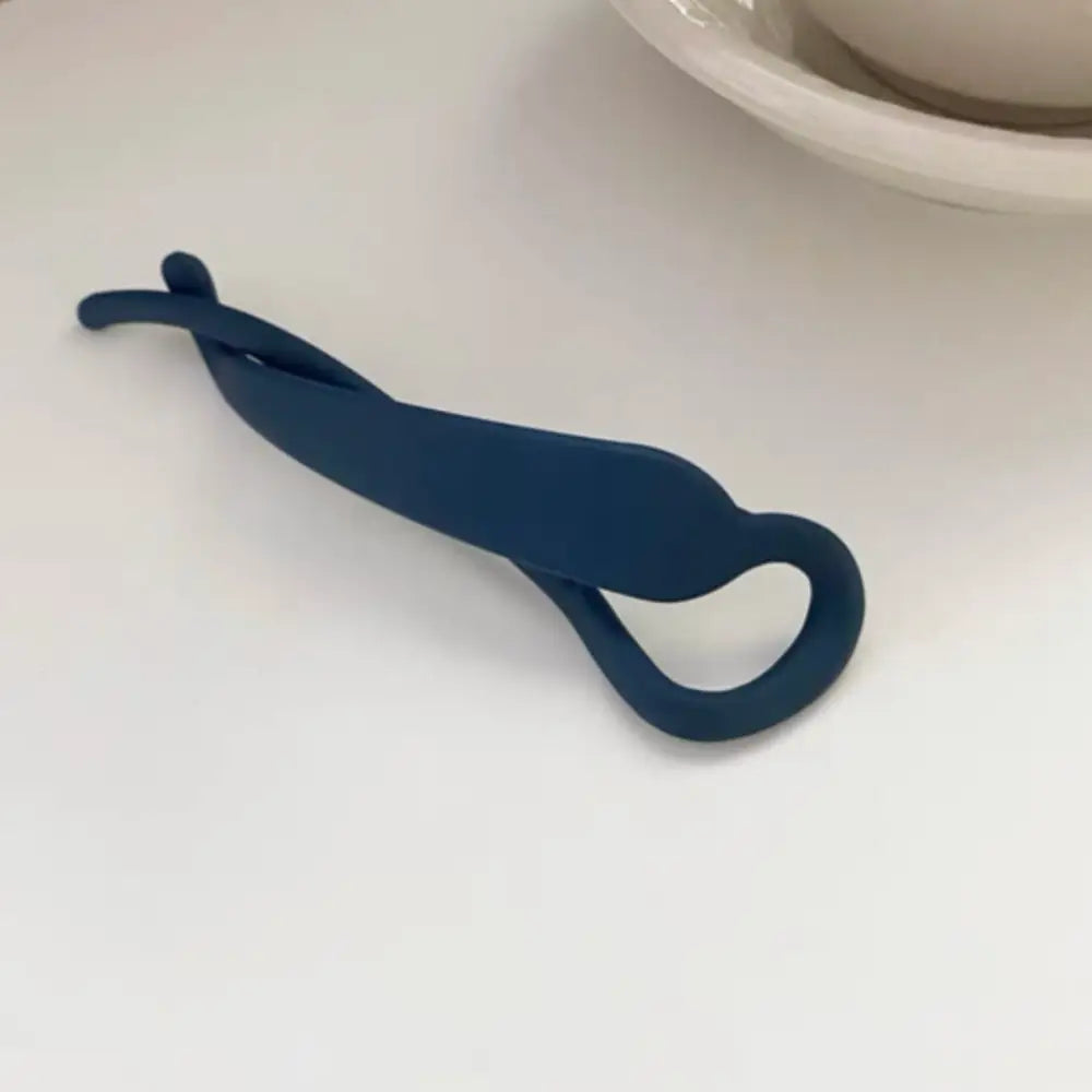 Barrette cheveux vintage - Bleu / Matte