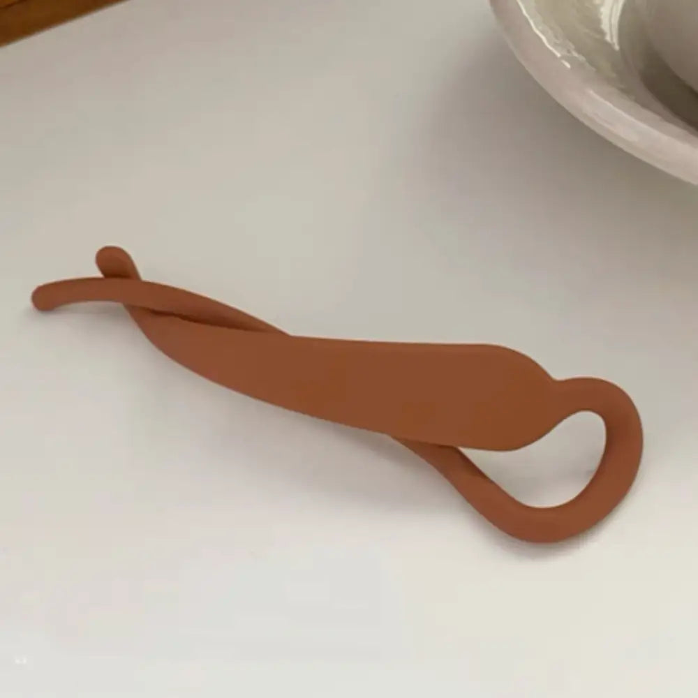 Barrette cheveux vintage - Orange / Matte