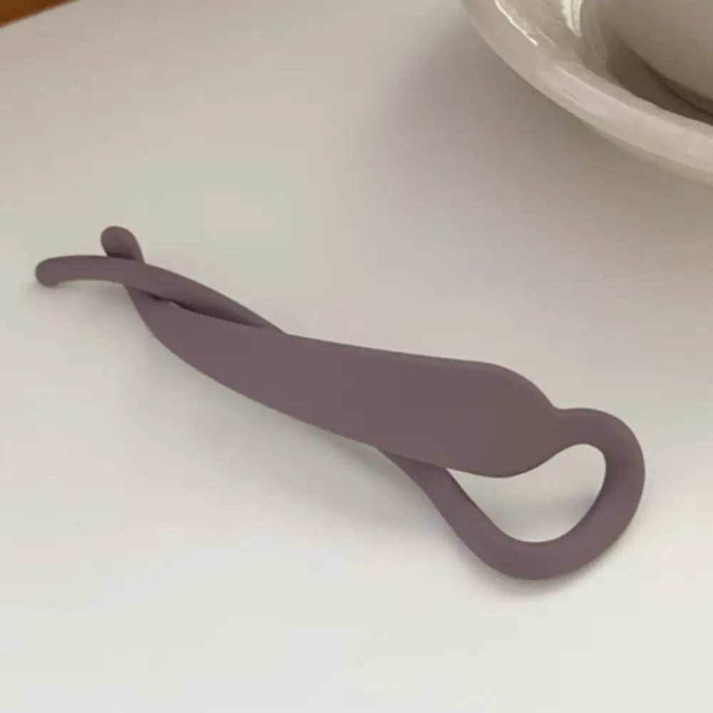 Barrette cheveux vintage - Violet / Matte